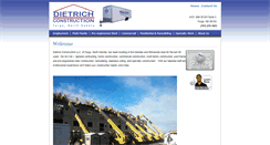 Desktop Screenshot of dietrichconstructionllc.com